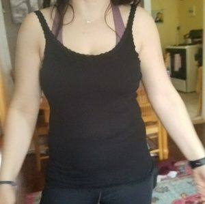 Black tank top